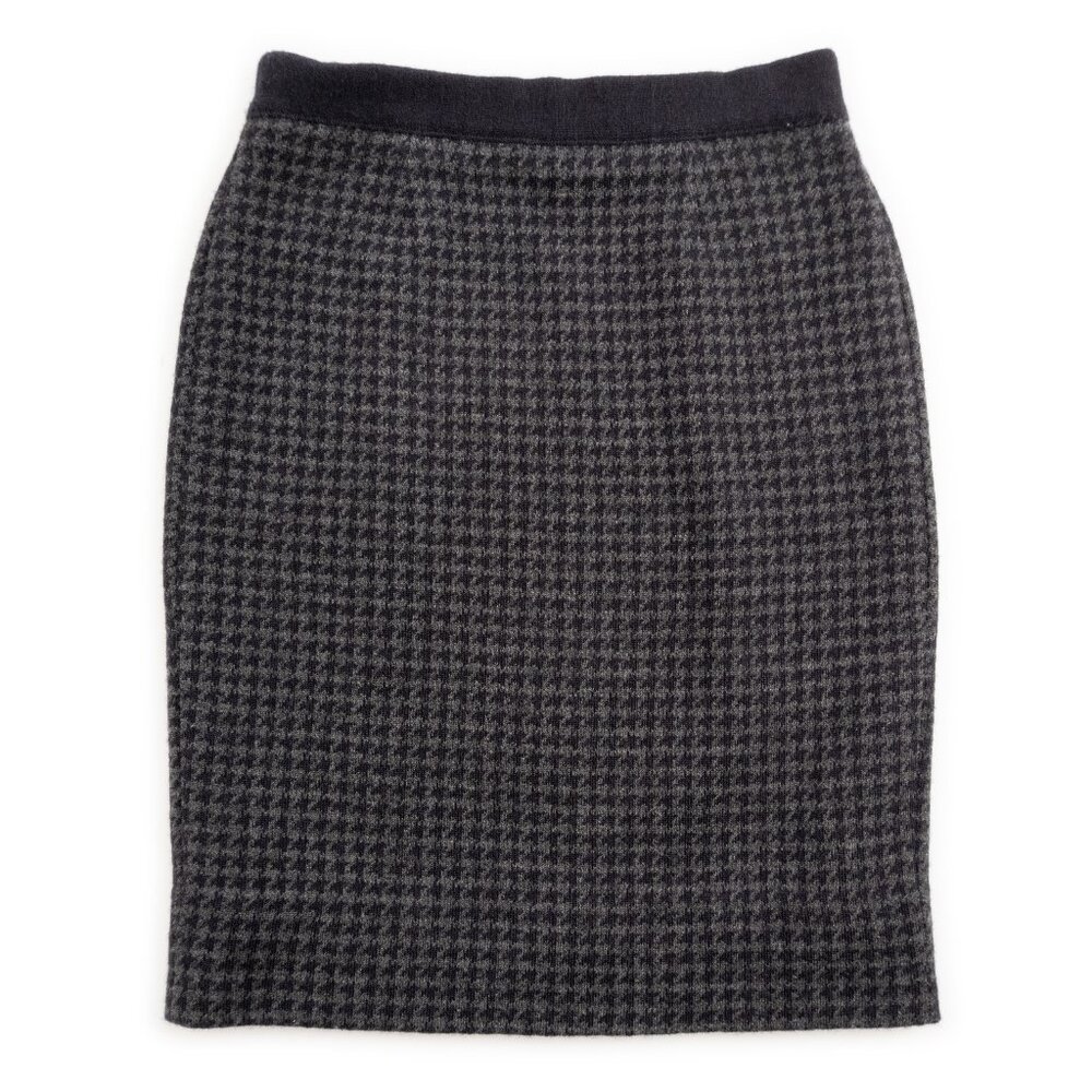 L.L. BEAN houndstooth wool pencil skirt size XS